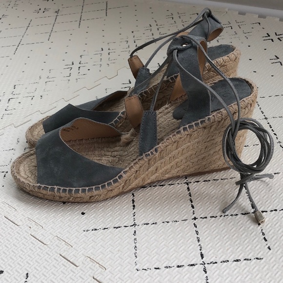 Romena suede espadrille wedges. Handmade in Spain - Picture 1 of 8